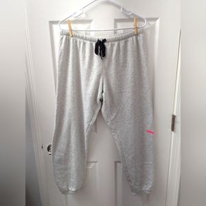 PINK White Womens Sweatpants